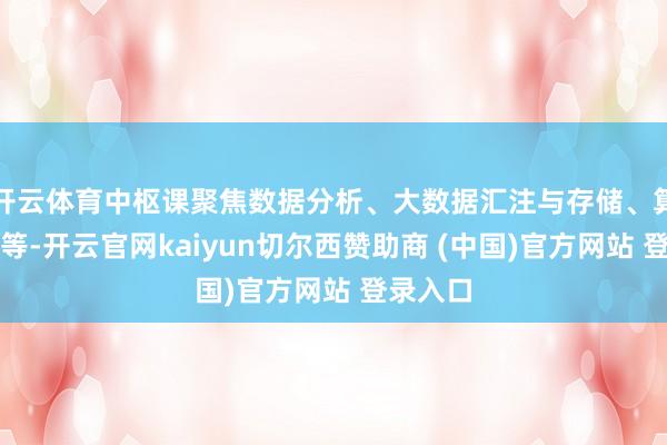 开云体育中枢课聚焦数据分析、大数据汇注与存储、算法应用等-开云官网kaiyun切尔西赞助商 (中国)官方网站 登录入口