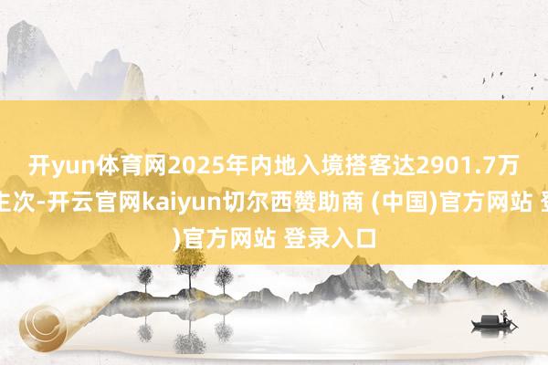 开yun体育网2025年内地入境搭客达2901.7万东说念主次-开云官网kaiyun切尔西赞助商 (中国)官方网站 登录入口