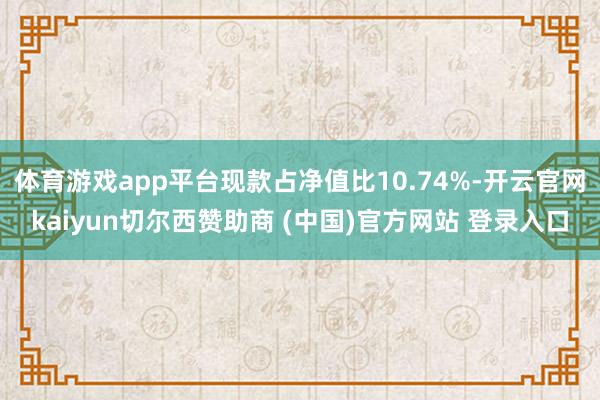 体育游戏app平台现款占净值比10.74%-开云官网kaiyun切尔西赞助商 (中国)官方网站 登录入口