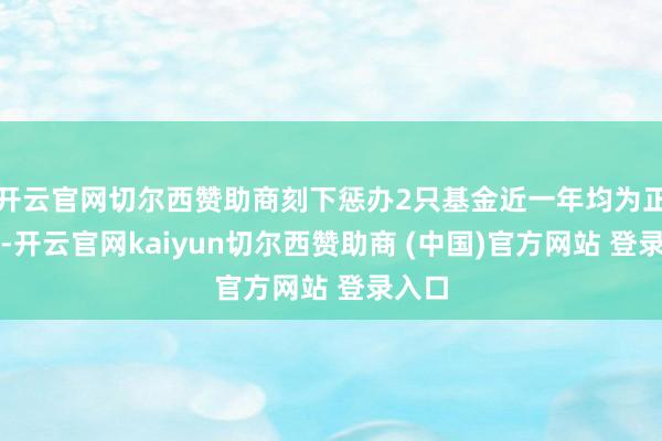 开云官网切尔西赞助商刻下惩办2只基金近一年均为正收益-开云官网kaiyun切尔西赞助商 (中国)官方网站 登录入口